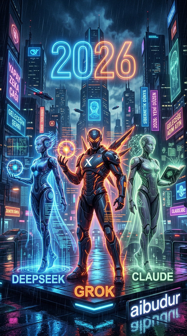 DeepSeek, Grok ve Claude: 2026 Yapay Zeka Arenasının Liderleri Kim Olacak?