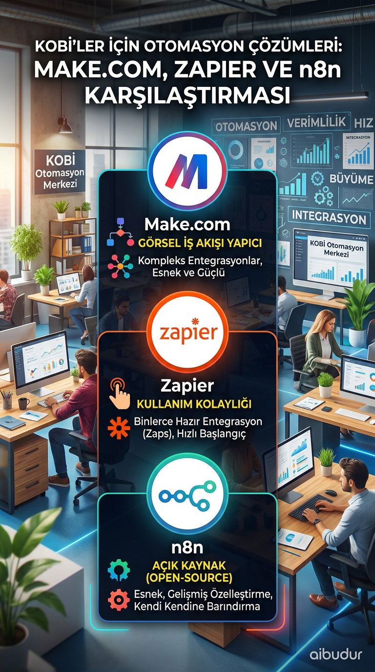 Automation Giants for SMEs: Make.com vs. Zapier vs. n8n