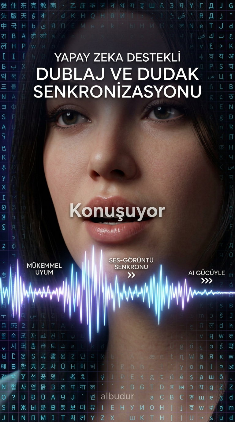 Yapay zeka dublaj teknolojisinde ses tonu ve dudak senkronizasyonu