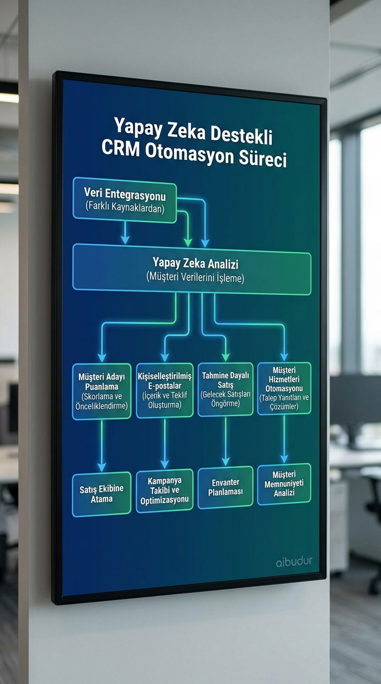 CRM veri entegrasyonu ve yapay zeka iş akışı adımları