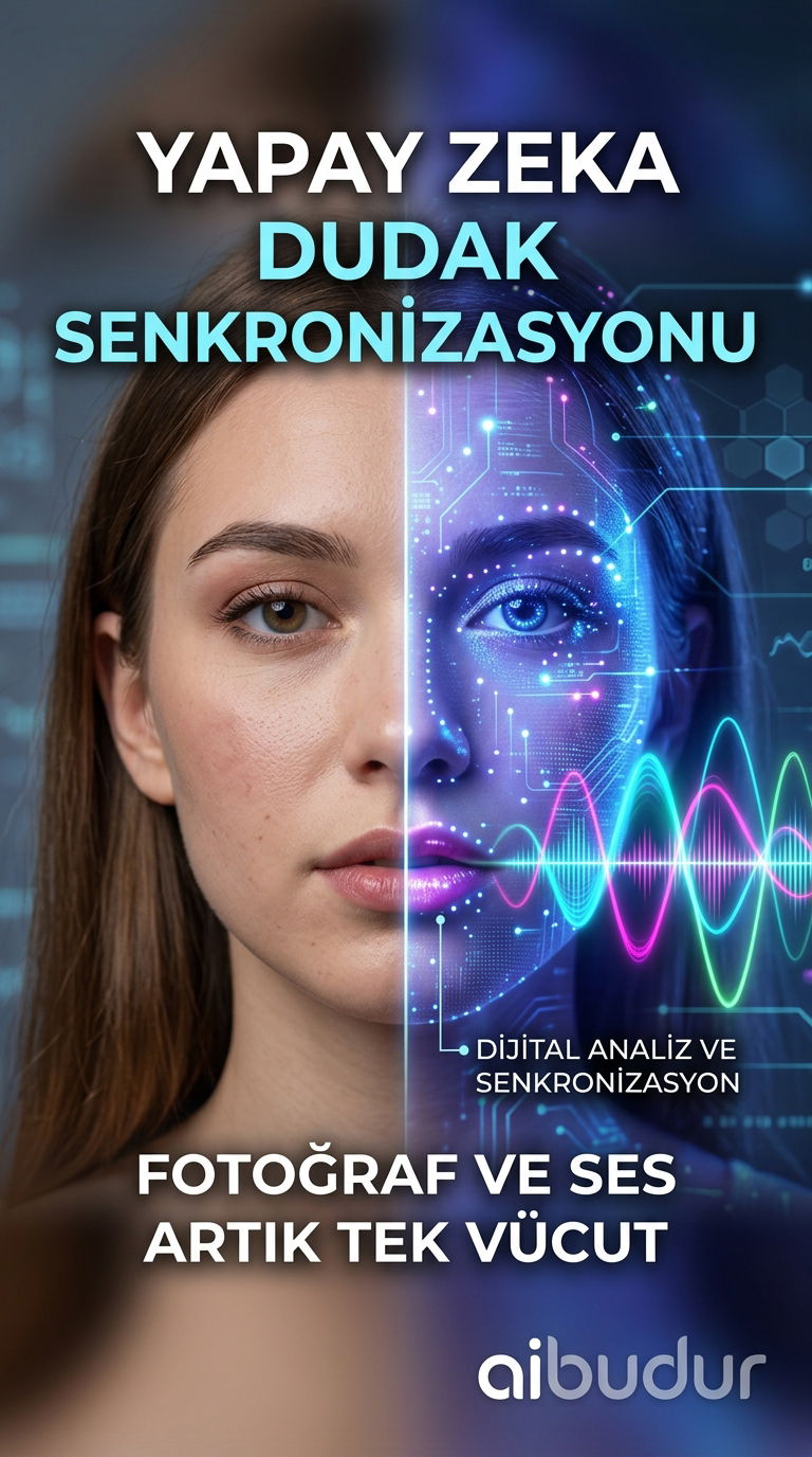 Yapay zeka dudak senkronizasyonu ve yüz analizi süreci
