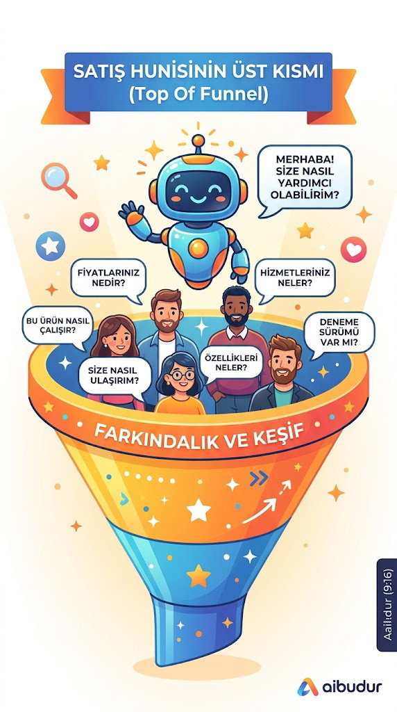 Chatbot ile müşteri değerlendirme aşamasında otomatik etkileşim