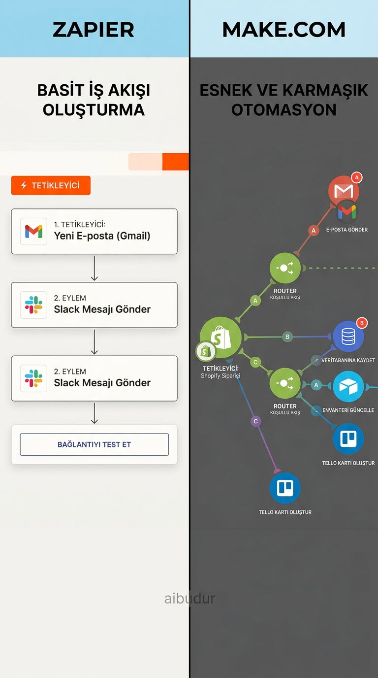 Zapier workflow automation interface example