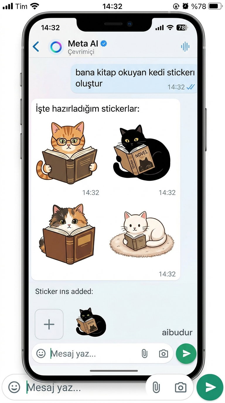 WhatsApp içinde Meta AI ile sohbet ve görsel oluşturma