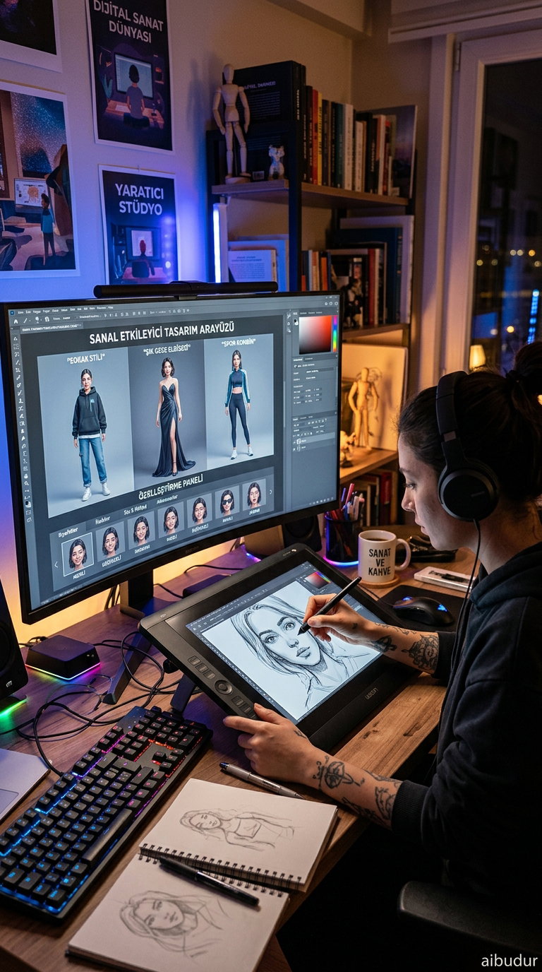 Steps in the virtual influencer content creation process