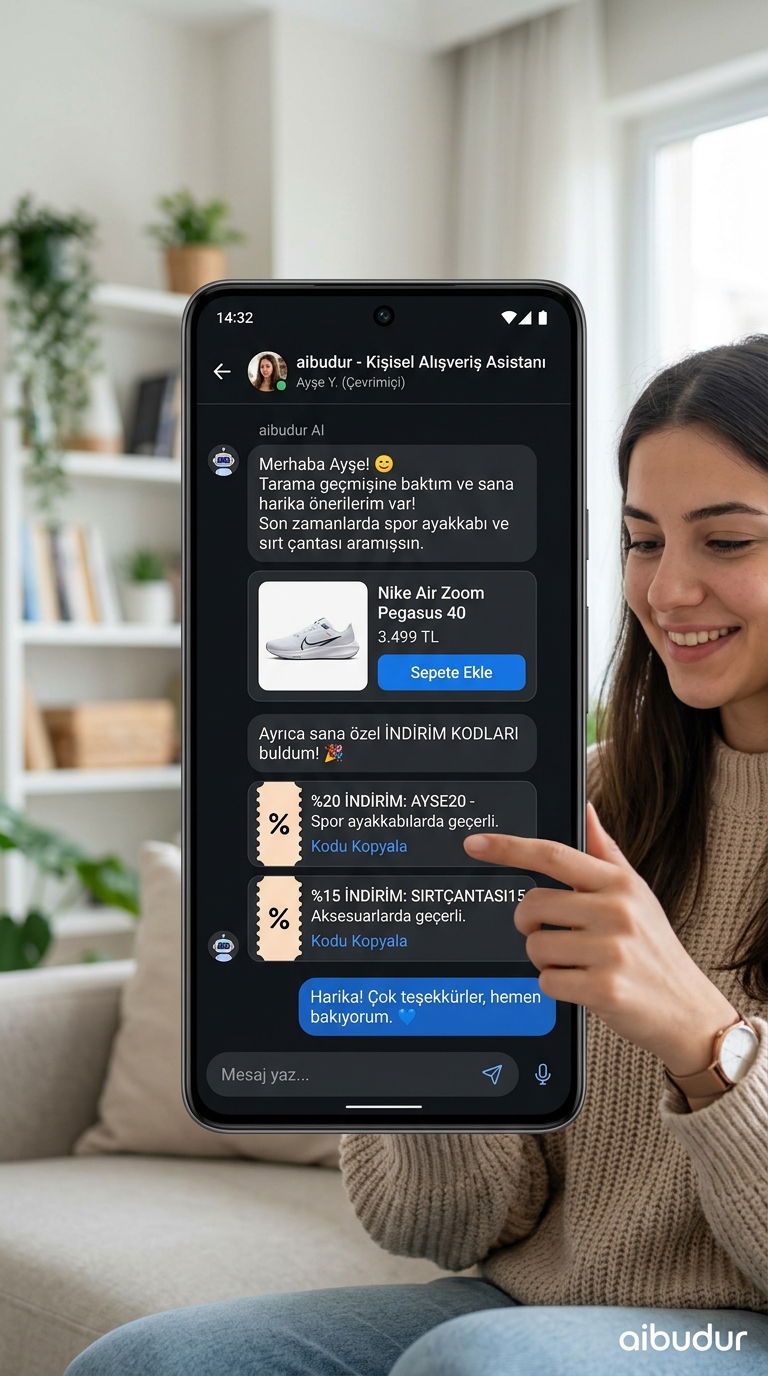 Kişiselleştirilmiş chatbot deneyimi kullanıcıları satın almaya yönlendiriyor