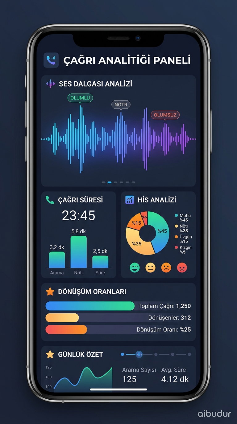 Bland AI gerçek zamanlı ses analizi ve konuşma metrikleri gösterge paneli