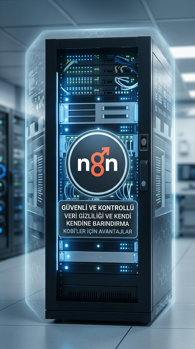 n8n self-hosted kurulum ve veri güvenliği görseli
