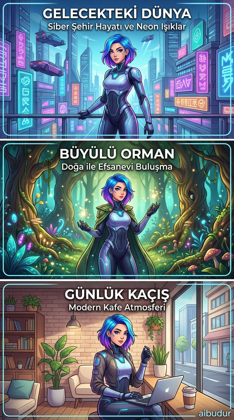 Nano Banana ile aynı karakterin farklı sahnelerde tutarlı görselleri