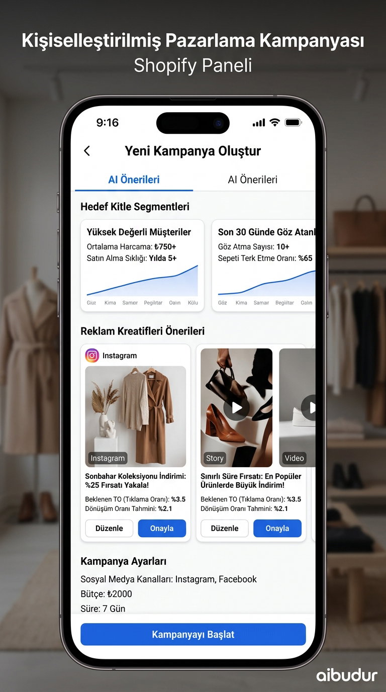 Shopify pazarlama otomasyonu ile kişiselleştirilmiş kampanya yönetimi