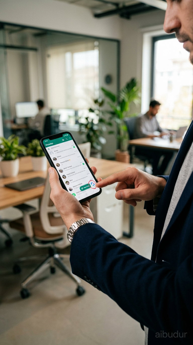WhatsApp Meta AI simgesi ve sohbet başlatma ekranı