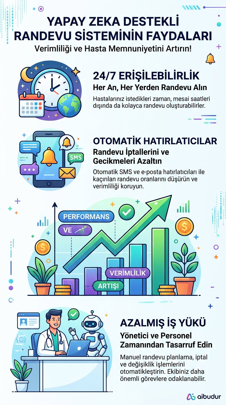 Otomatik randevu hatırlatması ve müşteri bildirim akışı