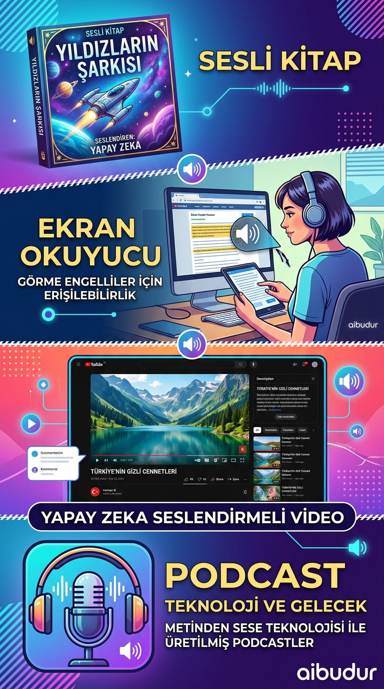 Yazıyı sese çevirmenin eğitim ve erişilebilirlik alanlarındaki kullanım örnekleri