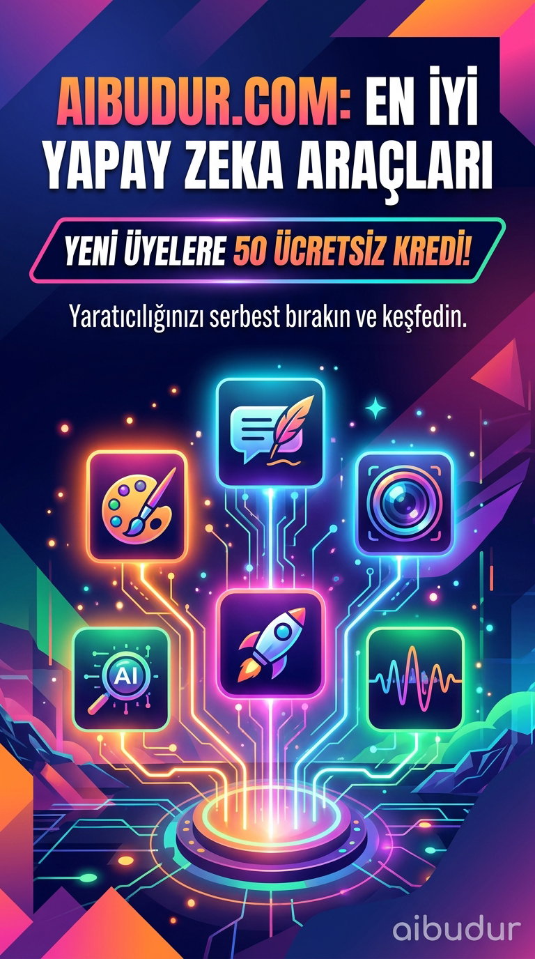 Anime-style visual generation screen on the aibudur.com platform
