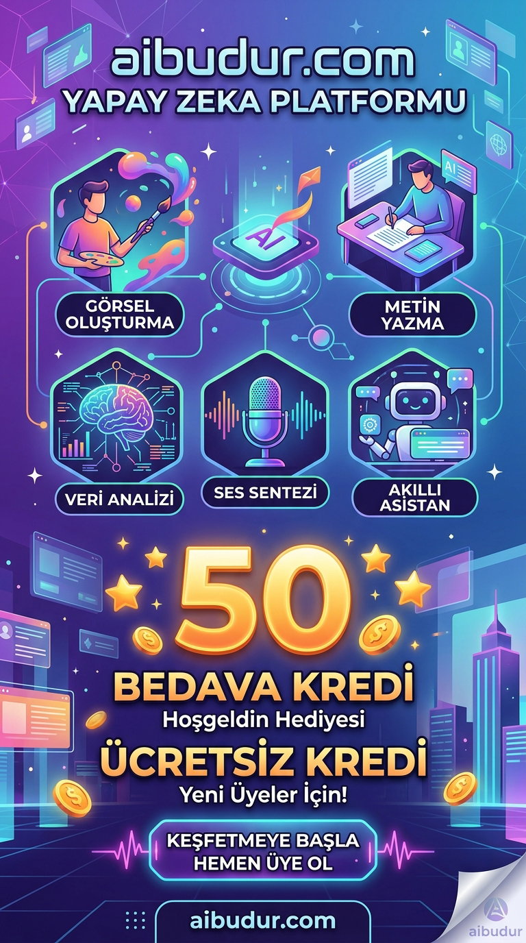 aibudur.com ücretsiz kredi ile AI araçlarını deneme fırsatı