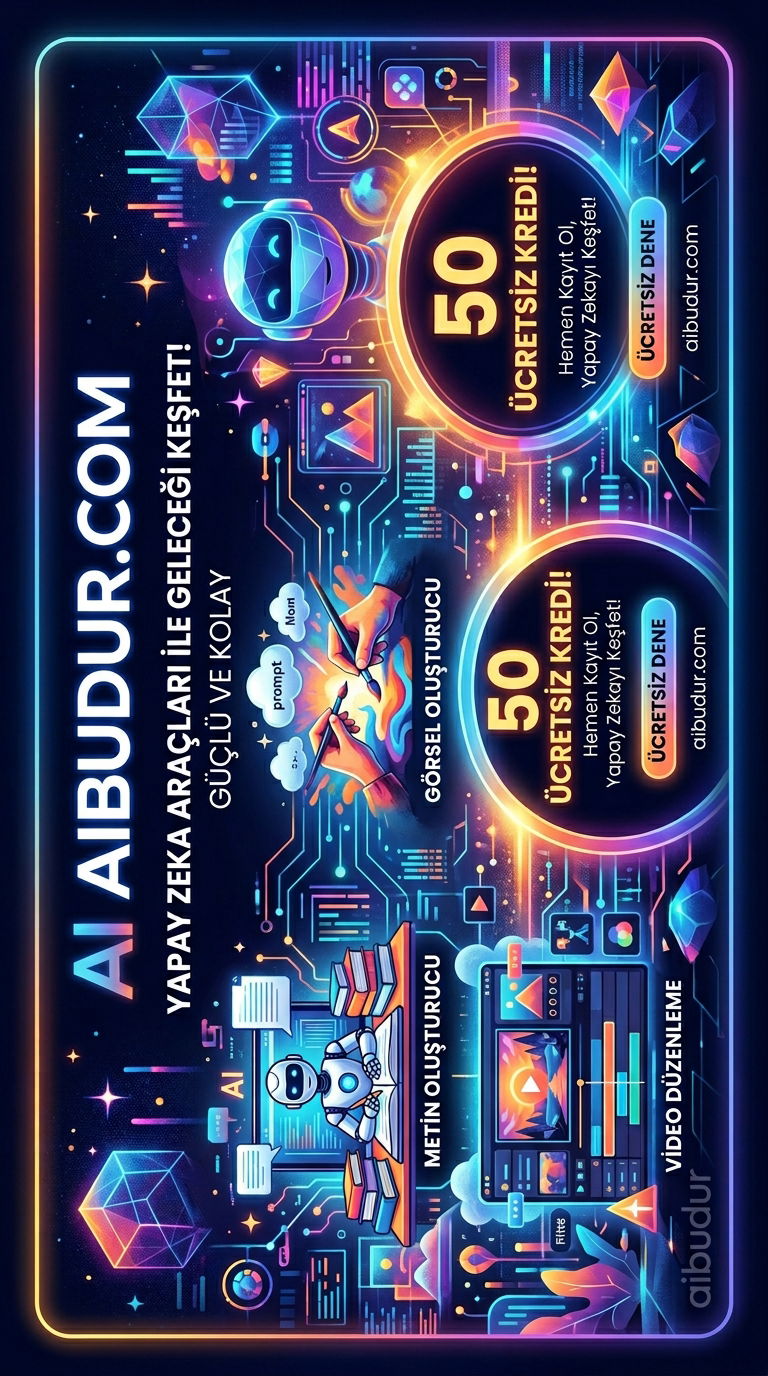 aibudur.com üzerinde yapay zeka ile banner oluşturma ekranı